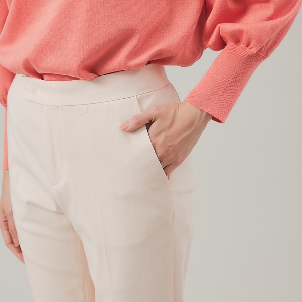 カリテ（qualite）/《2020冬新色》ストレッチシガレットパンツ