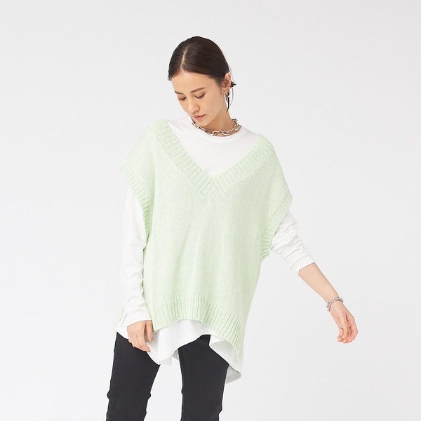 カリテ（qualite）/バックリボンニットベストの通販は 7,013円