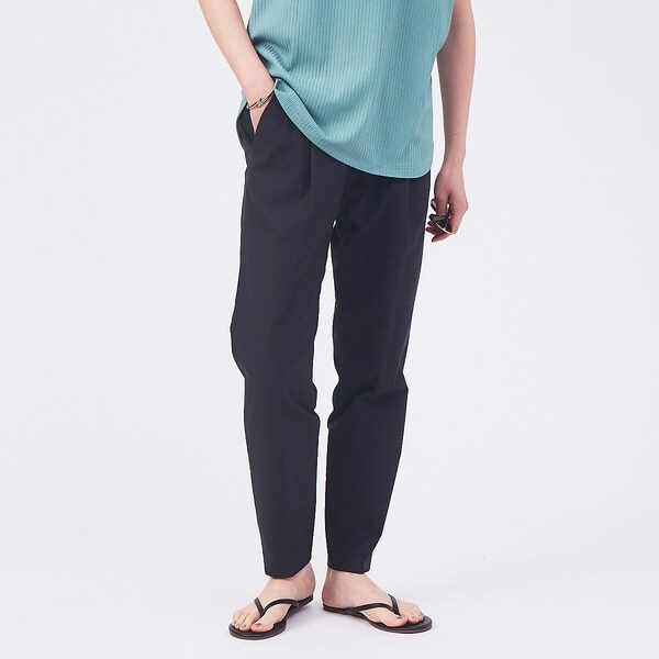 カリテ（qualite）/【新色登場】【セットアップ対応】コットンリネン2WAYストレッチタックパンツ