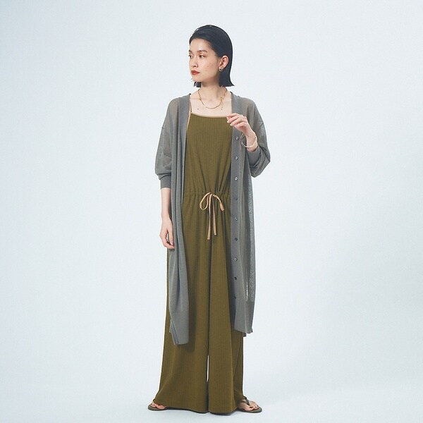 カリテ（qualite）/【WEB限定】リネンコットンカットソーオールインワン