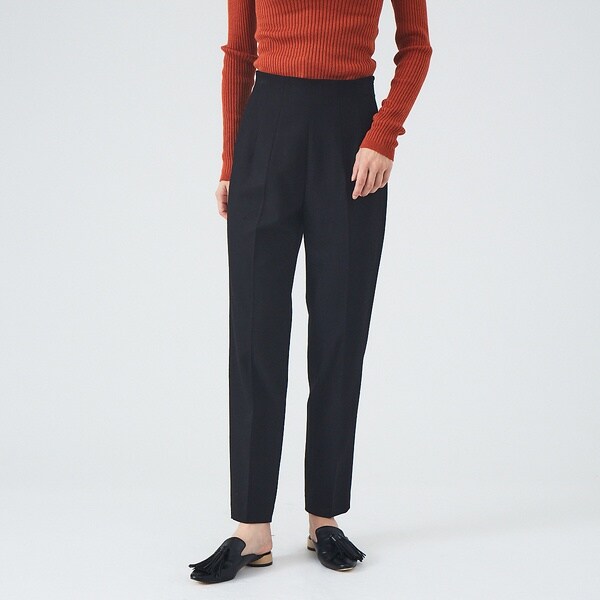 カリテ（qualite）/【セットアップ対応】スラブシャークスキンハイウエストパンツ