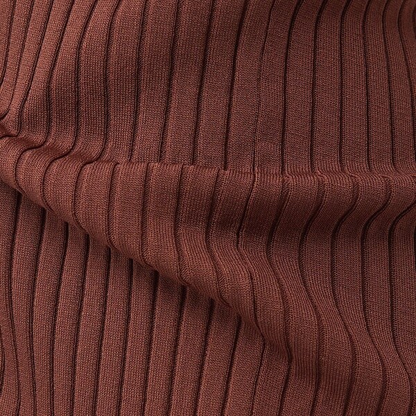 カリテ（qualite）/【WEB・一部店舗限定】《セットアップ対応》リブニットワイドパンツ