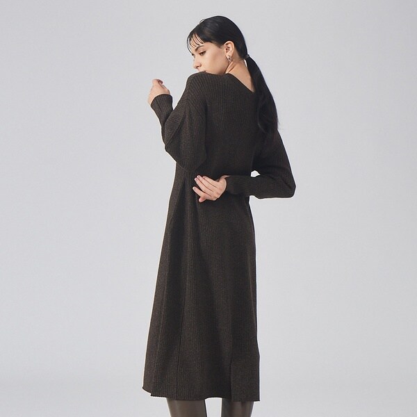 カリテ（qualite）/カラーメランジニットワンピース