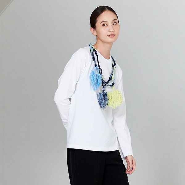 カリテ（qualite）/【boussole×qualite】クロシェネックレスロンT