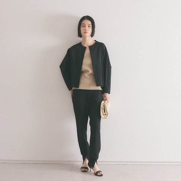 カリテ（qualite）/《セットアップ対応》2WAYストレッチフォルムシャツ