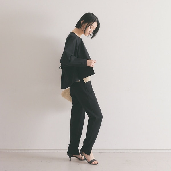 カリテ（qualite）/《セットアップ対応》2WAYストレッチフォルムシャツ