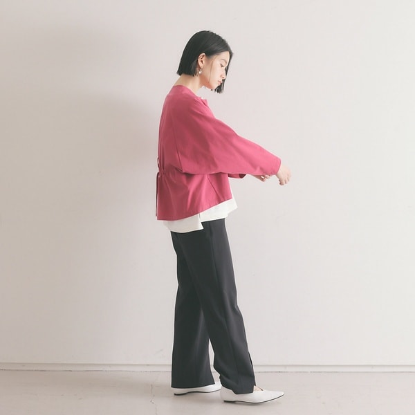 カリテ（qualite）/《セットアップ対応》2WAYストレッチフォルムシャツ