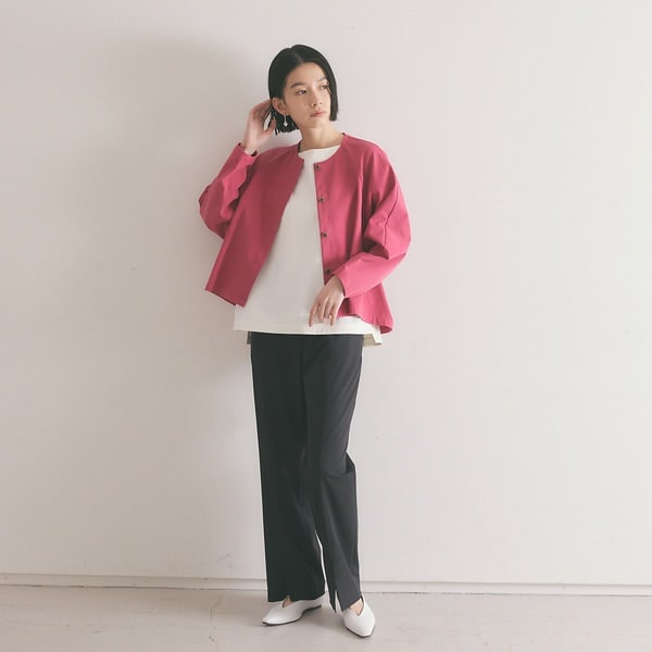 カリテ（qualite）/《セットアップ対応》2WAYストレッチフォルムシャツ