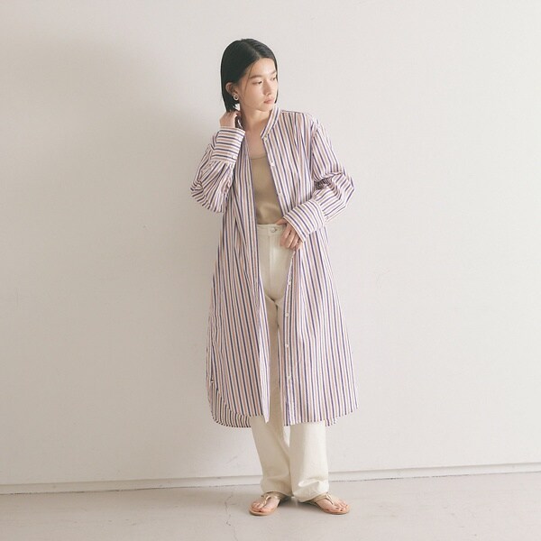 カリテ（qualite）/ドレープネックシャツワンピース