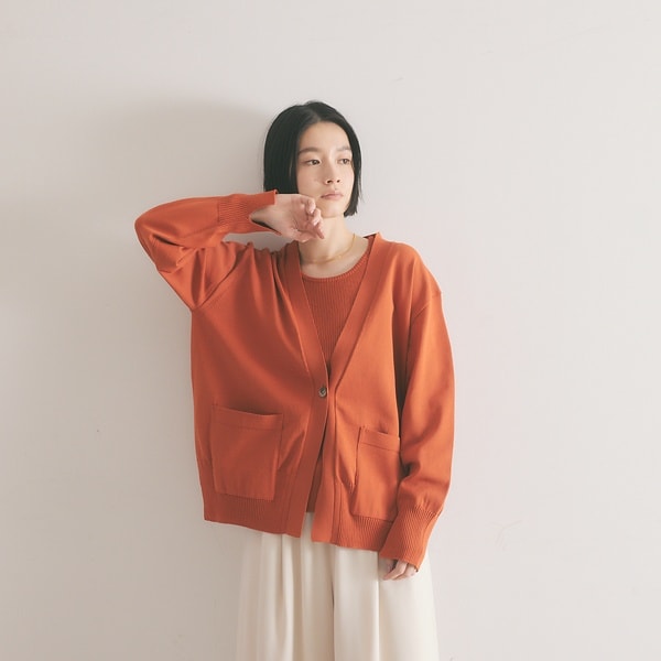 カリテ（qualite）/《アンサンブル対応》フォルムニットカーデ