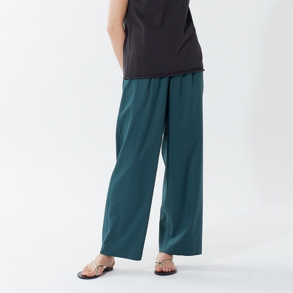 カリテ（qualite）/《セットアップ対応》ブライトリネンパンツ