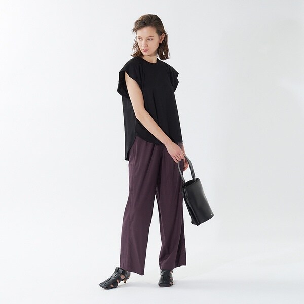 カリテ（qualite）/《セットアップ対応》ブライトリネンパンツ