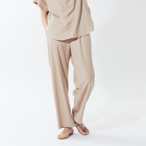 カリテ（qualite）/《セットアップ対応》ブライトリネンパンツ