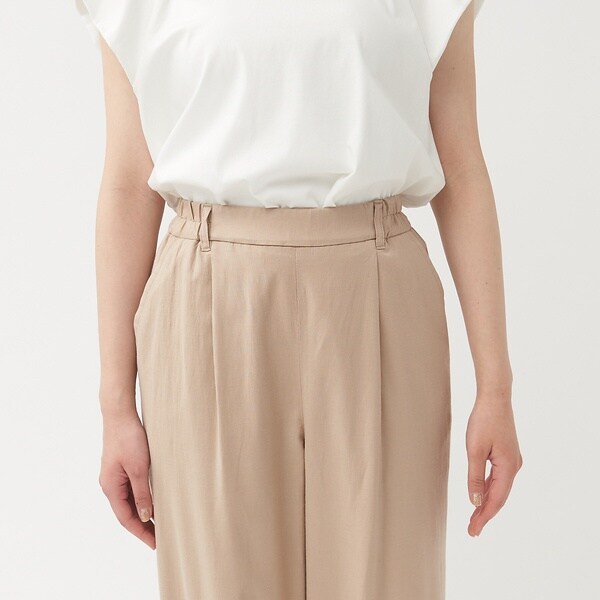 カリテ（qualite）/《セットアップ対応》ブライトリネンパンツ
