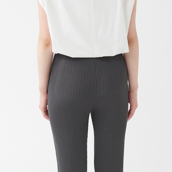 カリテ（qualite）/《セットアップ対応》リブニットスリットパンツ