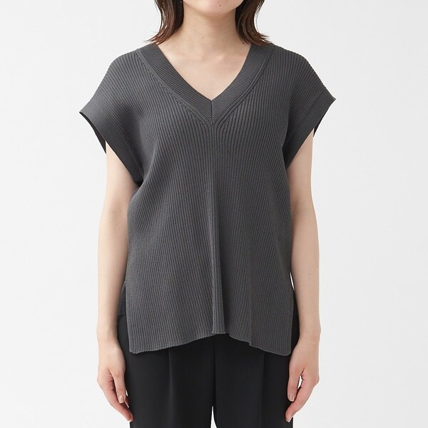 カリテ（qualite）/《セットアップ対応》2WAYリブニットベスト