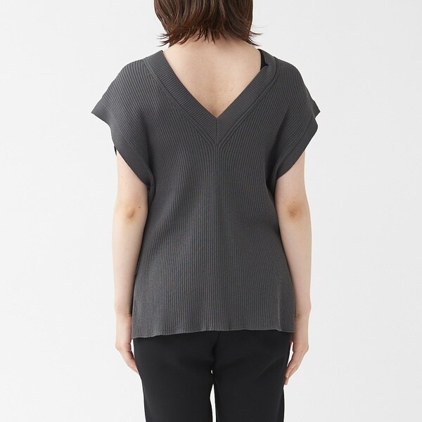 カリテ（qualite）/《セットアップ対応》2WAYリブニットベスト