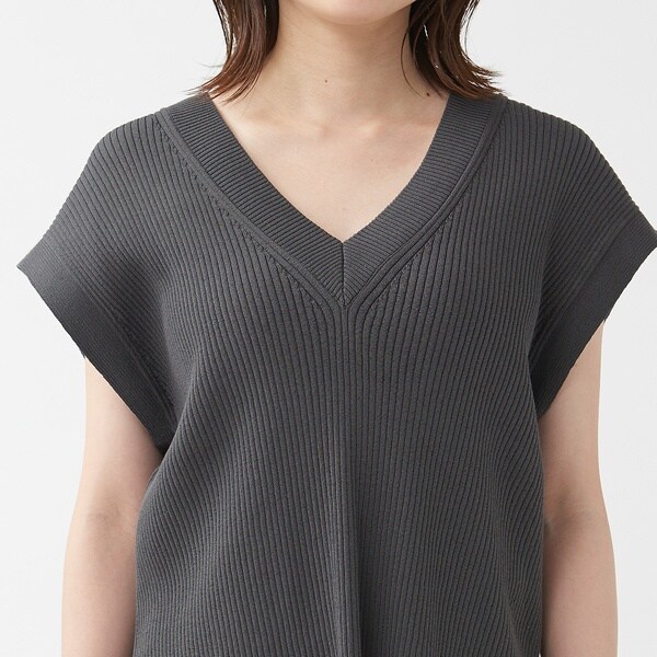 カリテ（qualite）/《セットアップ対応》2WAYリブニットベスト