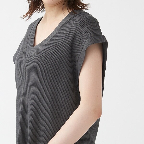 カリテ（qualite）/《セットアップ対応》2WAYリブニットベスト