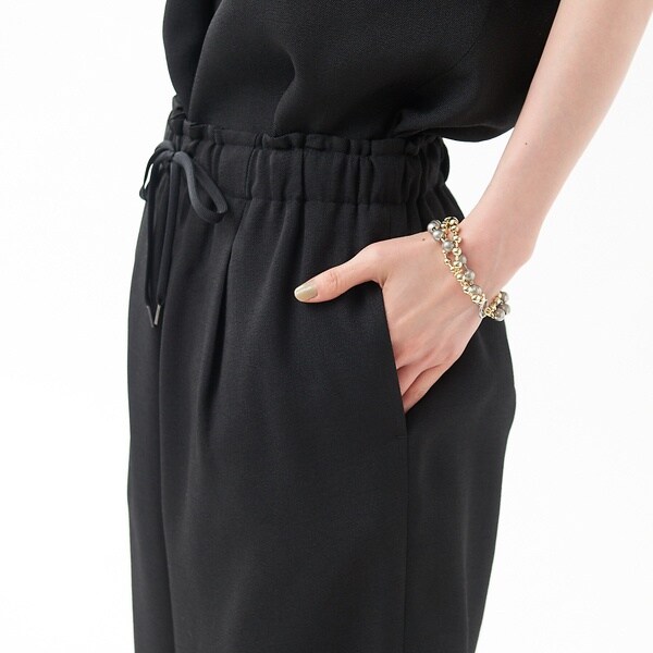 カリテ（qualite）/《セットアップ対応》リネンライクワイドパンツ