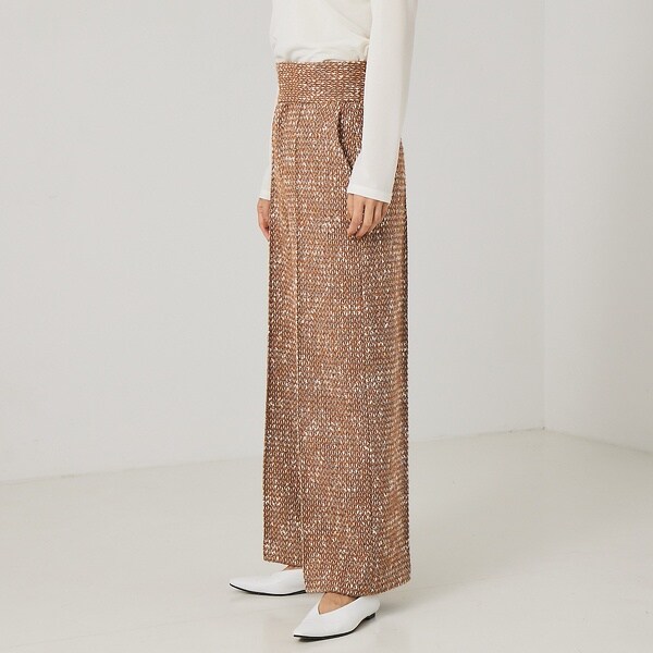 カリテ（qualite）/《セットアップ対応》ハイウエストツイードパンツ