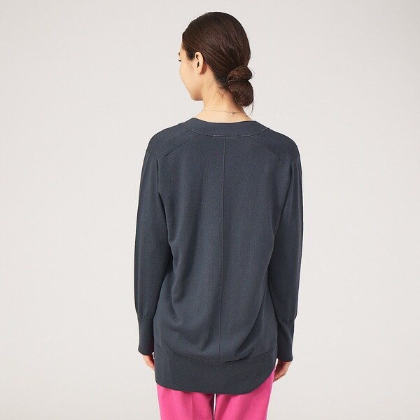 カリテ（qualite）/《アンサンブル対応》ウールハイゲージニットカーデ