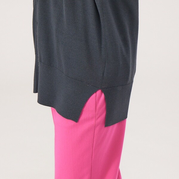 カリテ（qualite）/《アンサンブル対応》ウールハイゲージニットカーデ