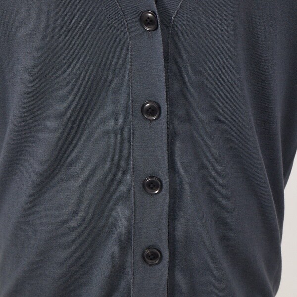 カリテ（qualite）/《アンサンブル対応》ウールハイゲージニットカーデ