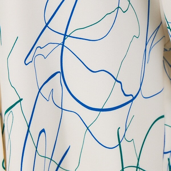 カリテ（qualite）/《セットアップ対応》ドローイングプリントクロップドシャツジャケット