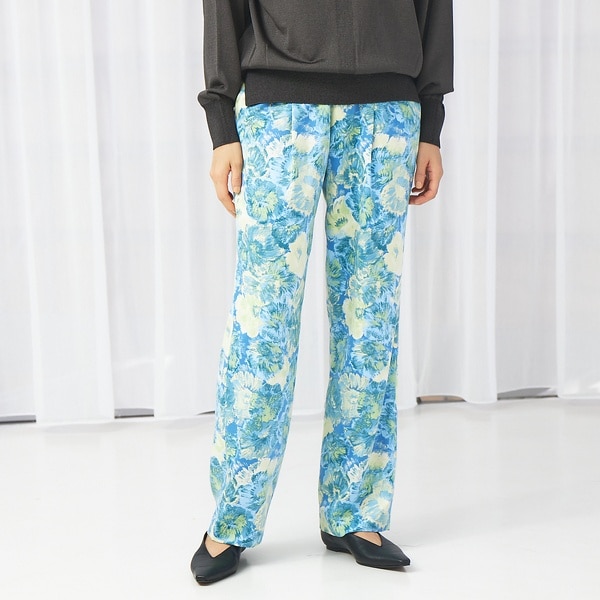 カリテ（qualite）/カスレフラワーストレートパンツ