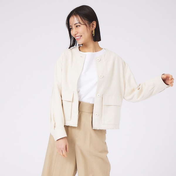 カリテ（qualite）/コットンヘンプフォルムブルゾン