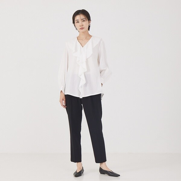 カリテ（qualite）/《セットアップ対応》サロペット付センタープレスパンツ