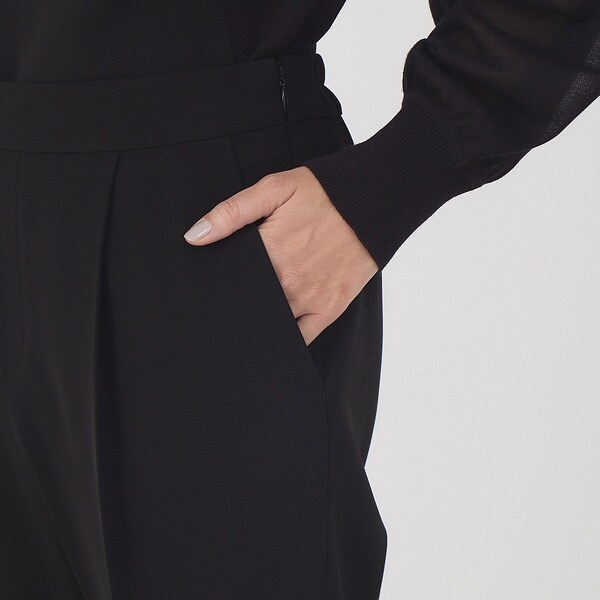 カリテ（qualite）/《セットアップ対応》サロペット付センタープレスパンツ