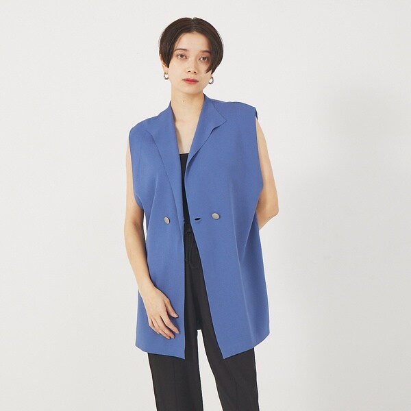 カリテ（qualite）/レーヨンストレッチニットジレ 9,350円