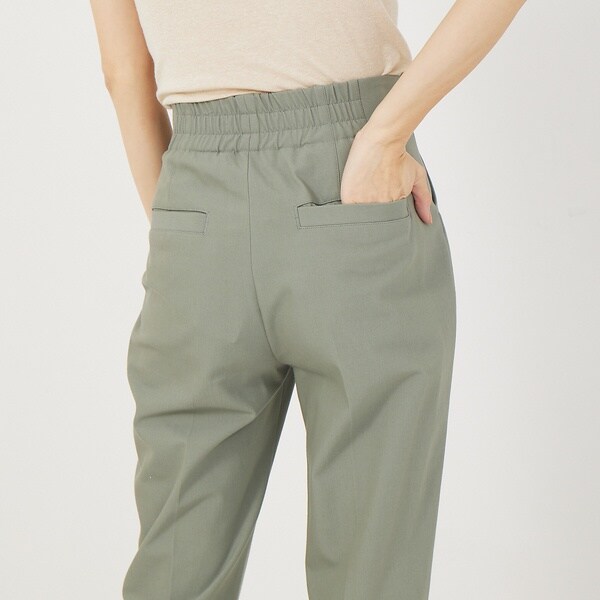 カリテ（qualite）/《セットアップ対応》2WAYストレッチハイウエストテーパードパンツ
