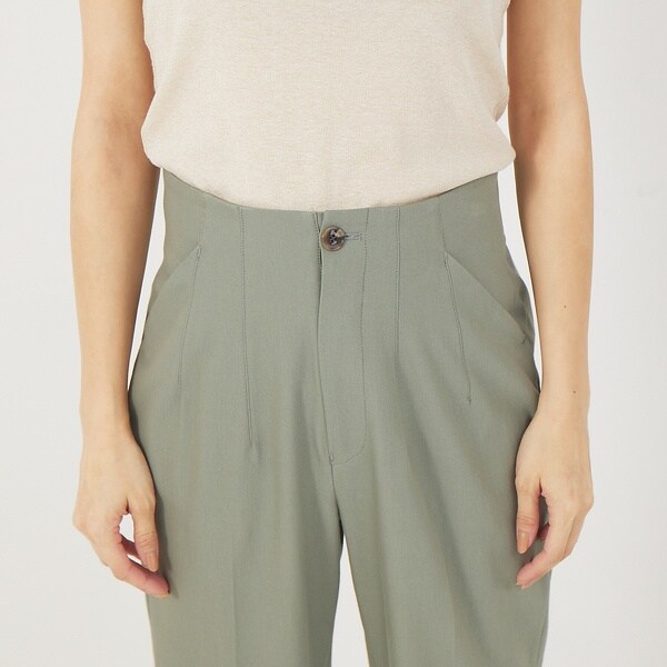 カリテ（qualite）/《セットアップ対応》2WAYストレッチハイウエストテーパードパンツ