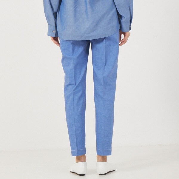 カリテ（qualite）/《セットアップ対応》デニムライクハイウエストテーパードパンツ