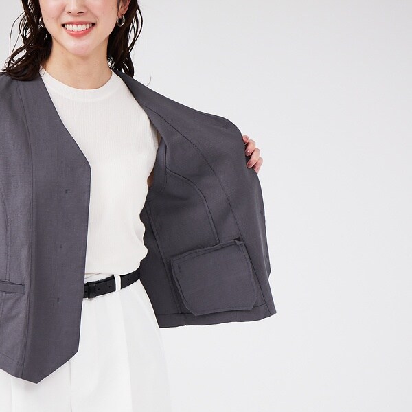 カリテ（qualite）/《セットアップ対応》ブライトリネンジレ