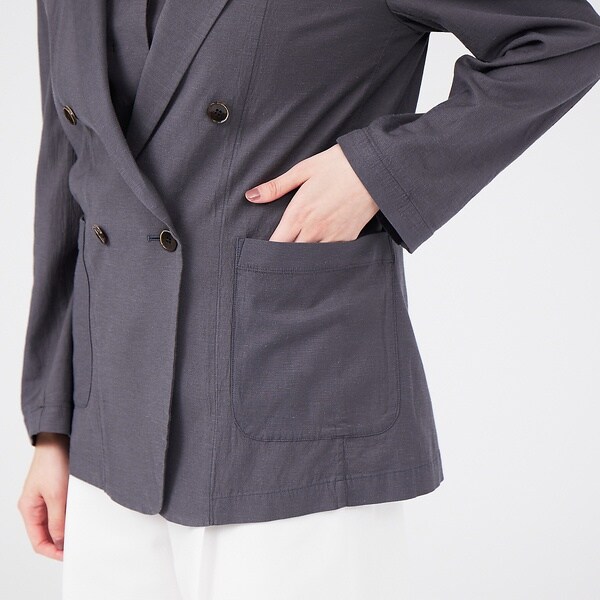 カリテ（qualite）/《セットアップ対応》ブライトリネンダブルジャケット