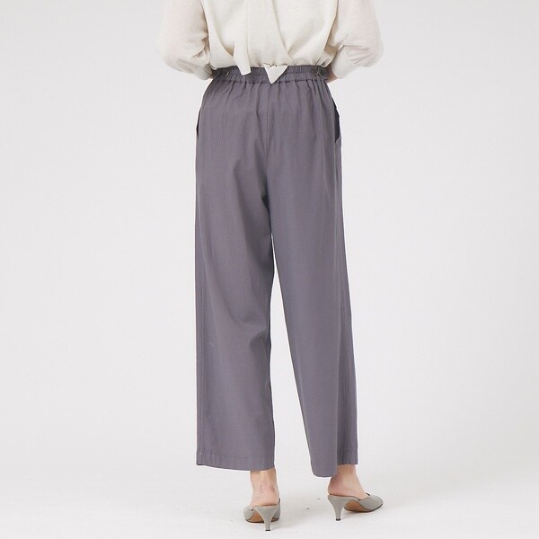 カリテ（qualite）/《セットアップ対応》ブライトリネンワイドパンツ