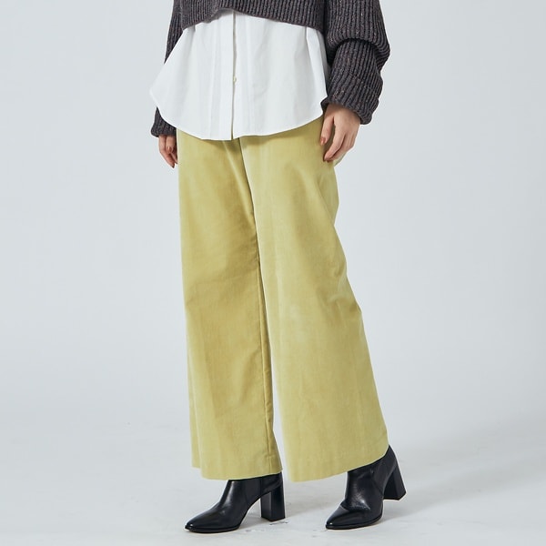 カリテ（qualite）/シャンブレーベルベットレギンスパンツ