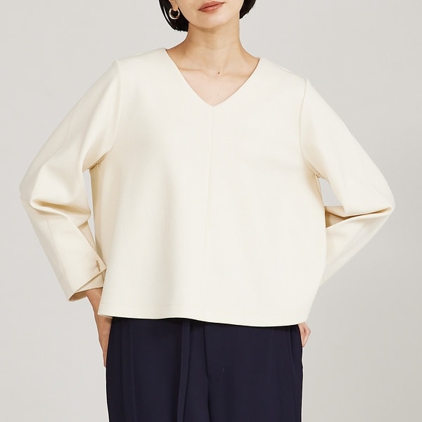 カリテ（qualite）/タックスリーブプルオーバー