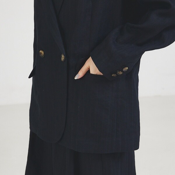 カリテ（qualite）/【セットアップ対応】ランダムヘリンボーンリネン