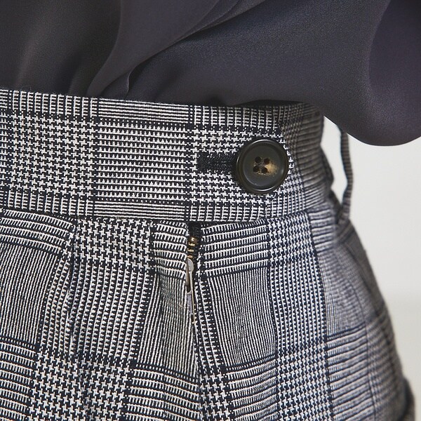 カリテ（qualite）/【セットアップ対応】リネングレンチェックショート  