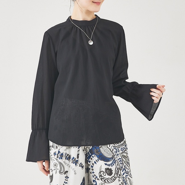 カリテ（qualite）/クレープブラウス