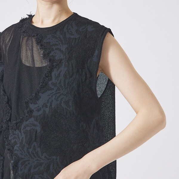 カリテ（qualite）/boussole×qualite カットフリンジニット_7
