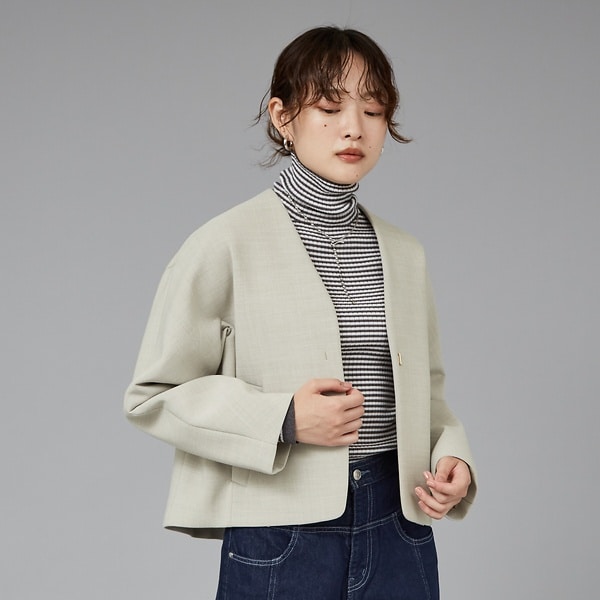カリテ（qualite）/ボンディングショートコート_1