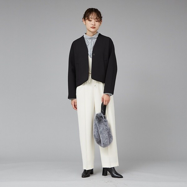 カリテ（qualite）/ボンディングショートコート_3