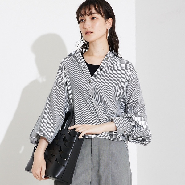 カリテ（qualite）/カシュクールレギュラーシャツ