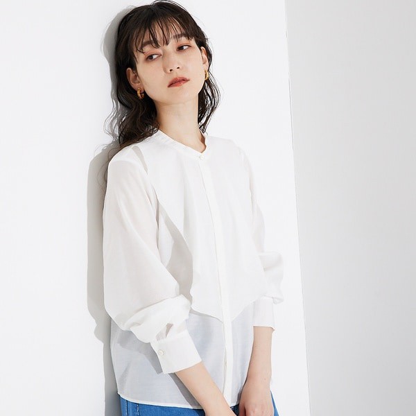 カリテ（qualite）/レイヤードラッフルブラウス【予約】の通販は